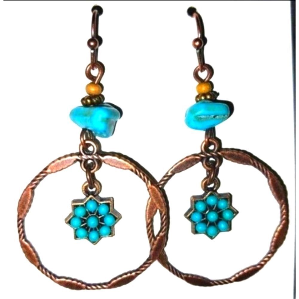 Vintage boho dangle Earrings